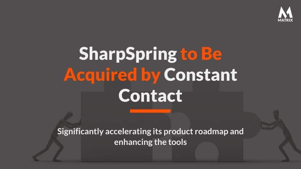 SharpSpring to Be Acquired by Constant Contact