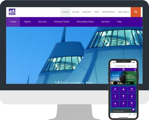 denver international airport website design