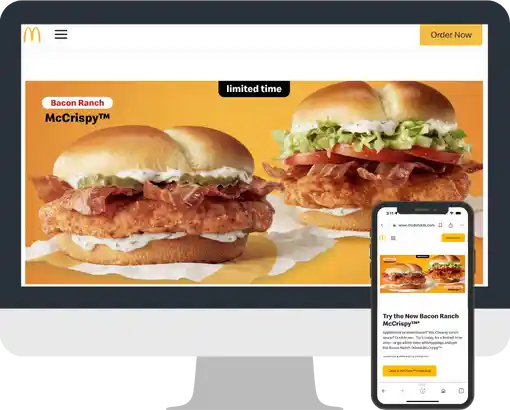 mcdonalds website restaurant food