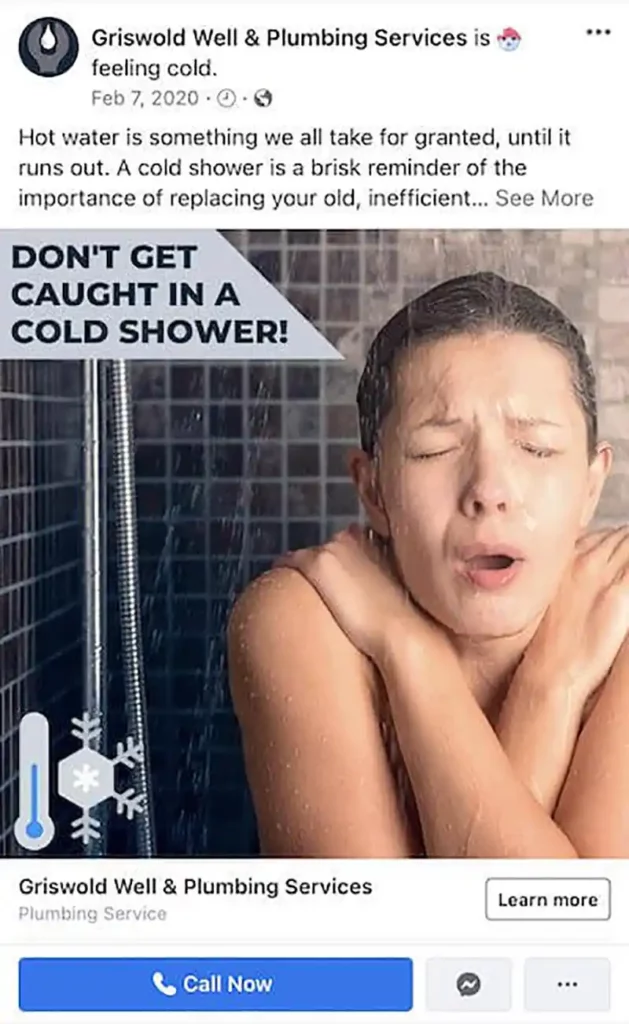 facebook plumbing ads