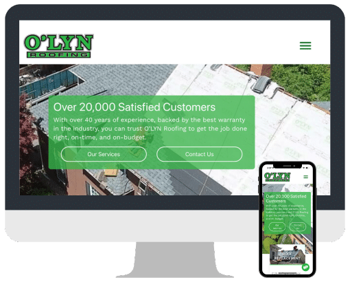 olyn roofing digital marketing website