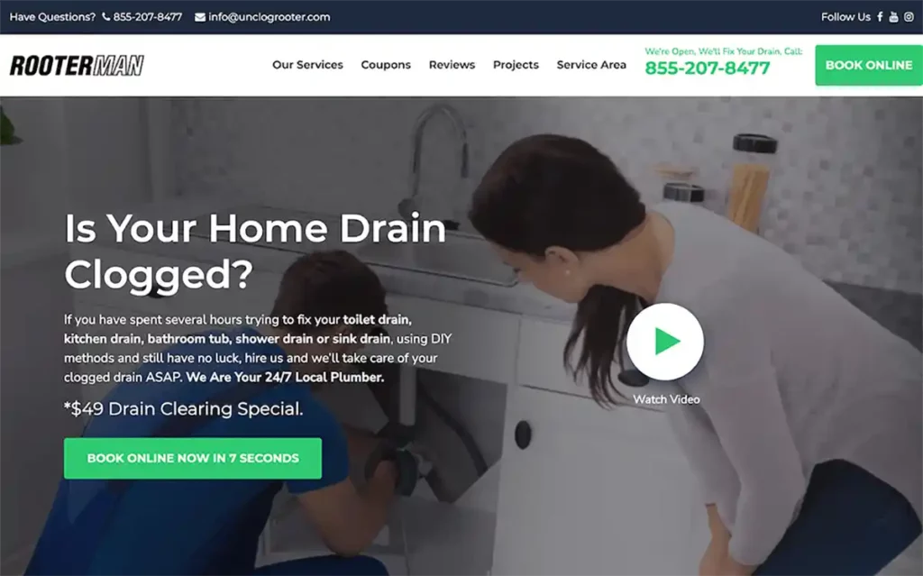 plumbing online ads
