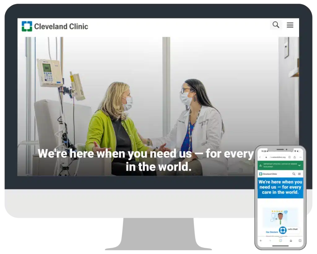 cleveland clinic website redesign