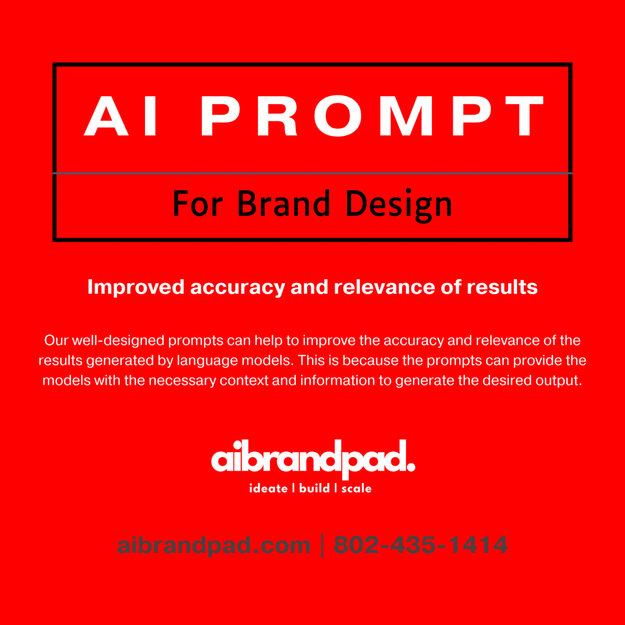 AI prompt design template