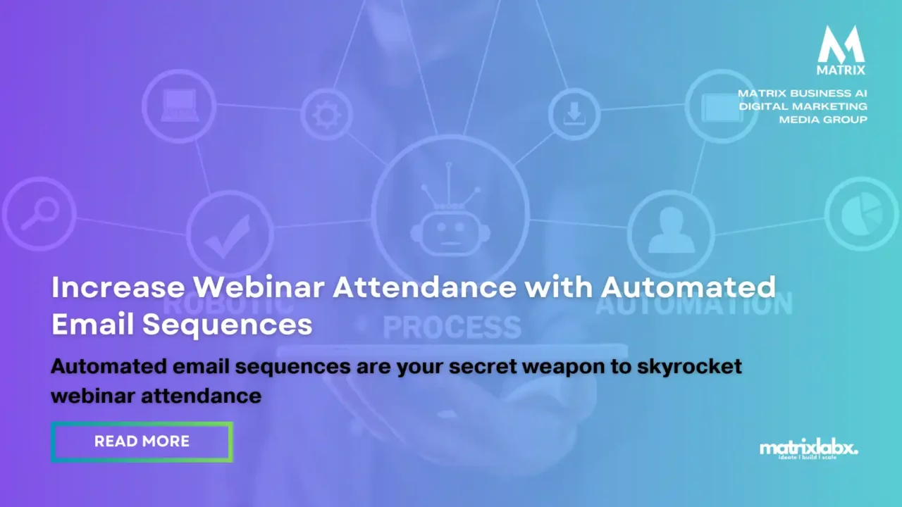Automated email sequences webinars