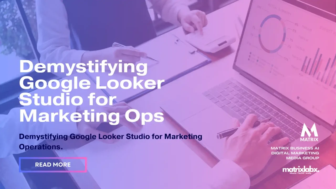 Google looker studio marketing operations