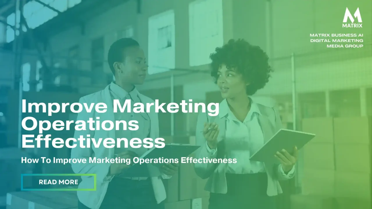 Marketing operations effectiveness