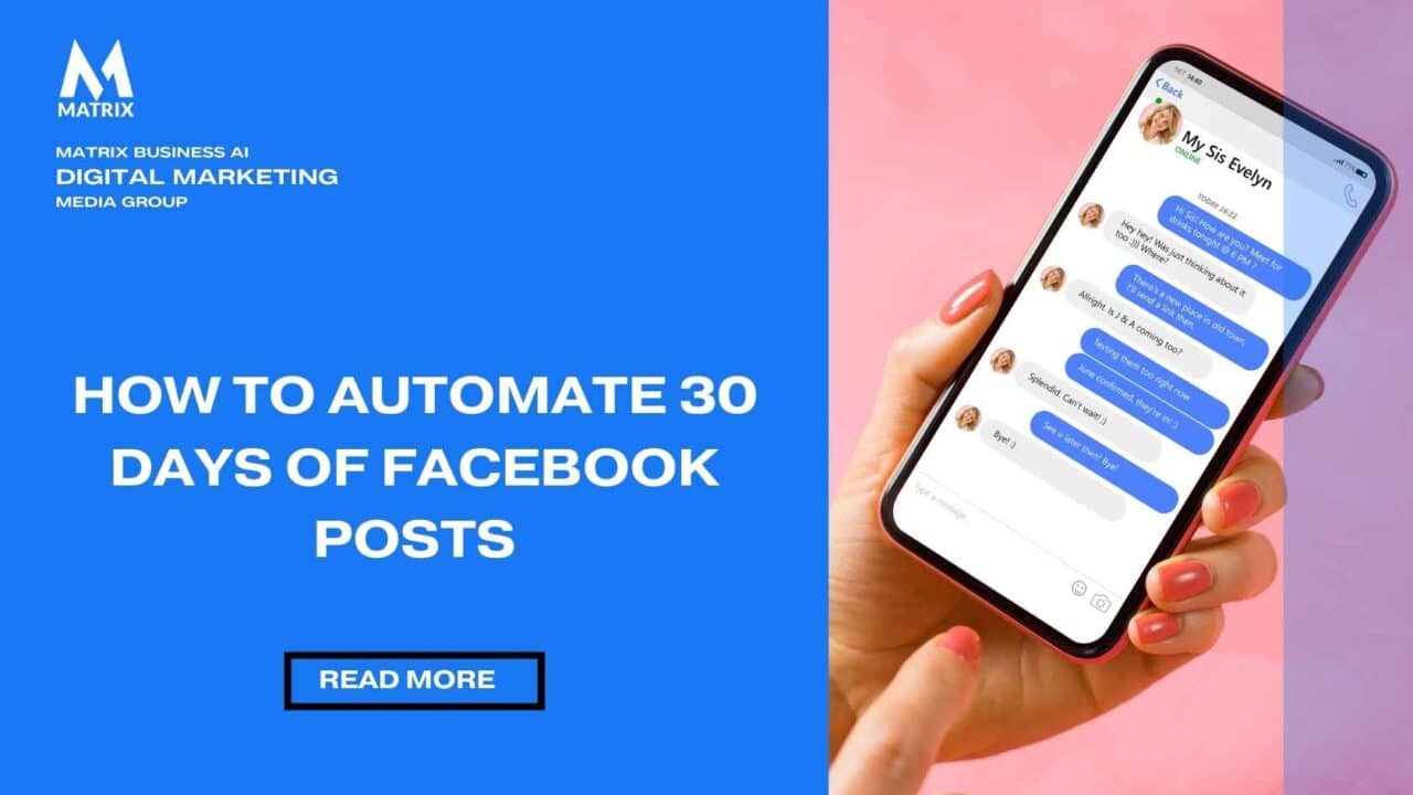 Automate Facebook Posts 30 Days