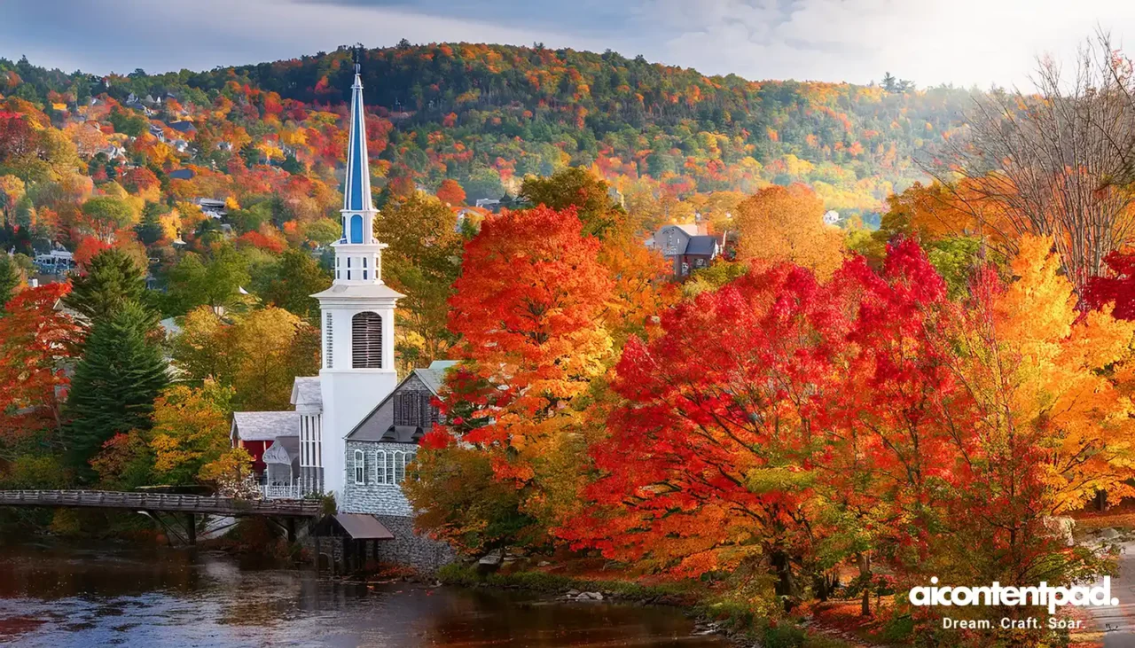 vermont fall landscape