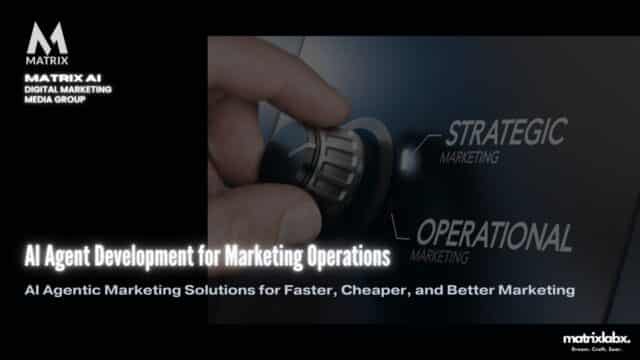 AI agent development Marketing Operations