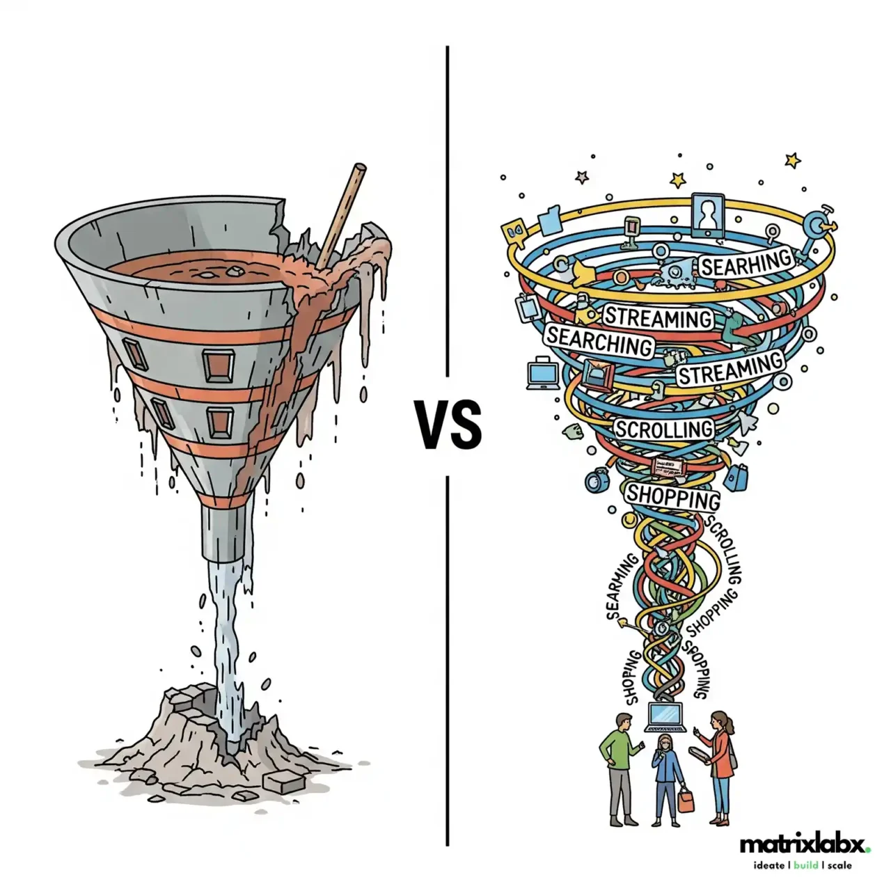 traditional marketing funnel dead